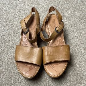 Born brown wedge sandal